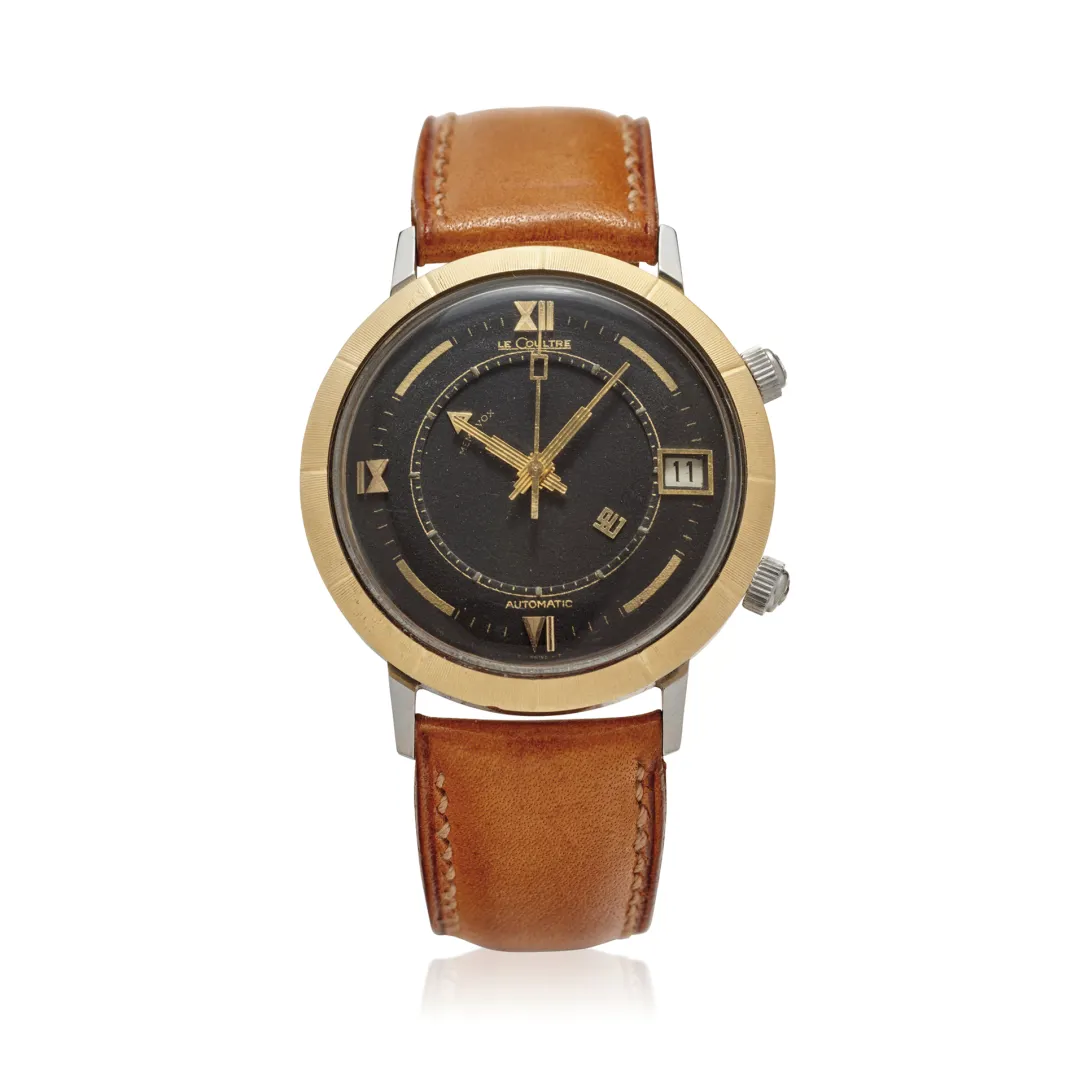Jaeger-LeCoultre Memovox 38mm Stainless steel and gold-plated Black