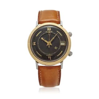 Jaeger-LeCoultre Memovox Stainless steel and Gold-plated Black