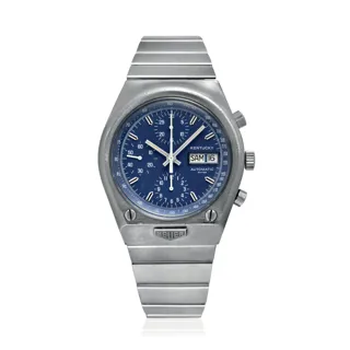 Heuer Kentucky 750.703 Stainless steel Blue