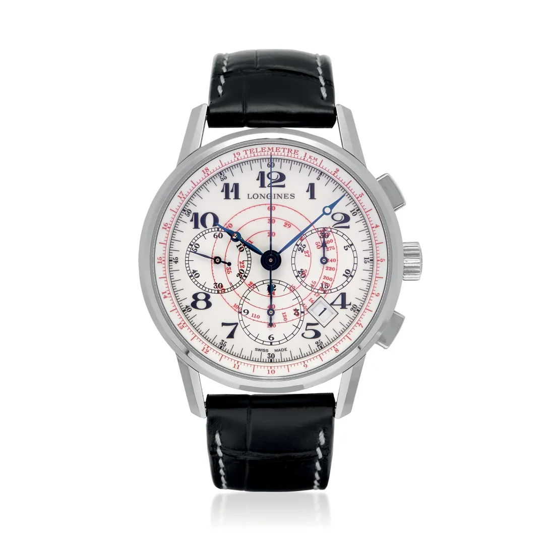 Longines Chronograph L2.780.4 41mm Stainless steel White