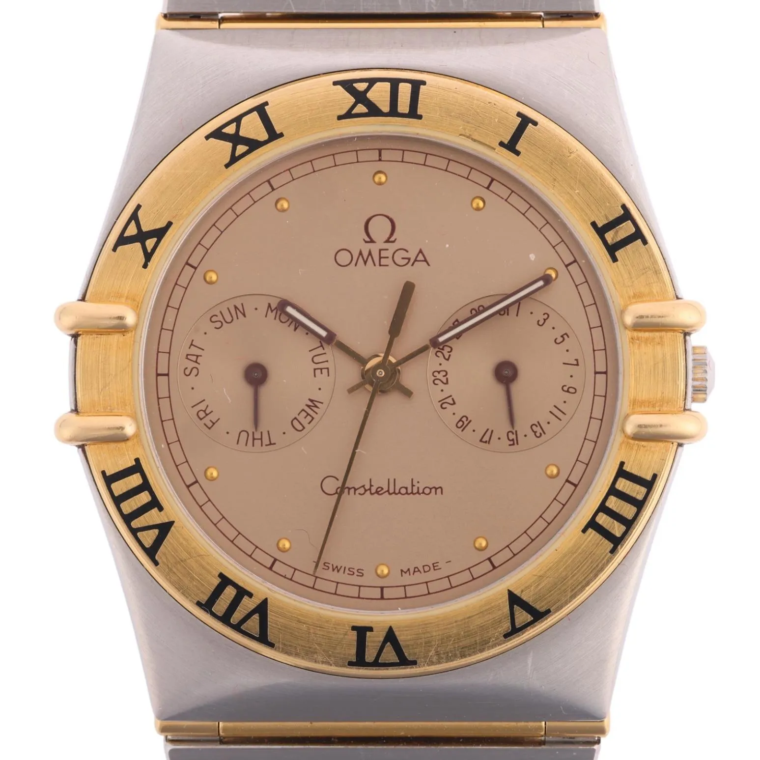 Omega Constellation Quartz 396.1070 / 396.1080 34mm Yellow gold and stainless steel Champagne