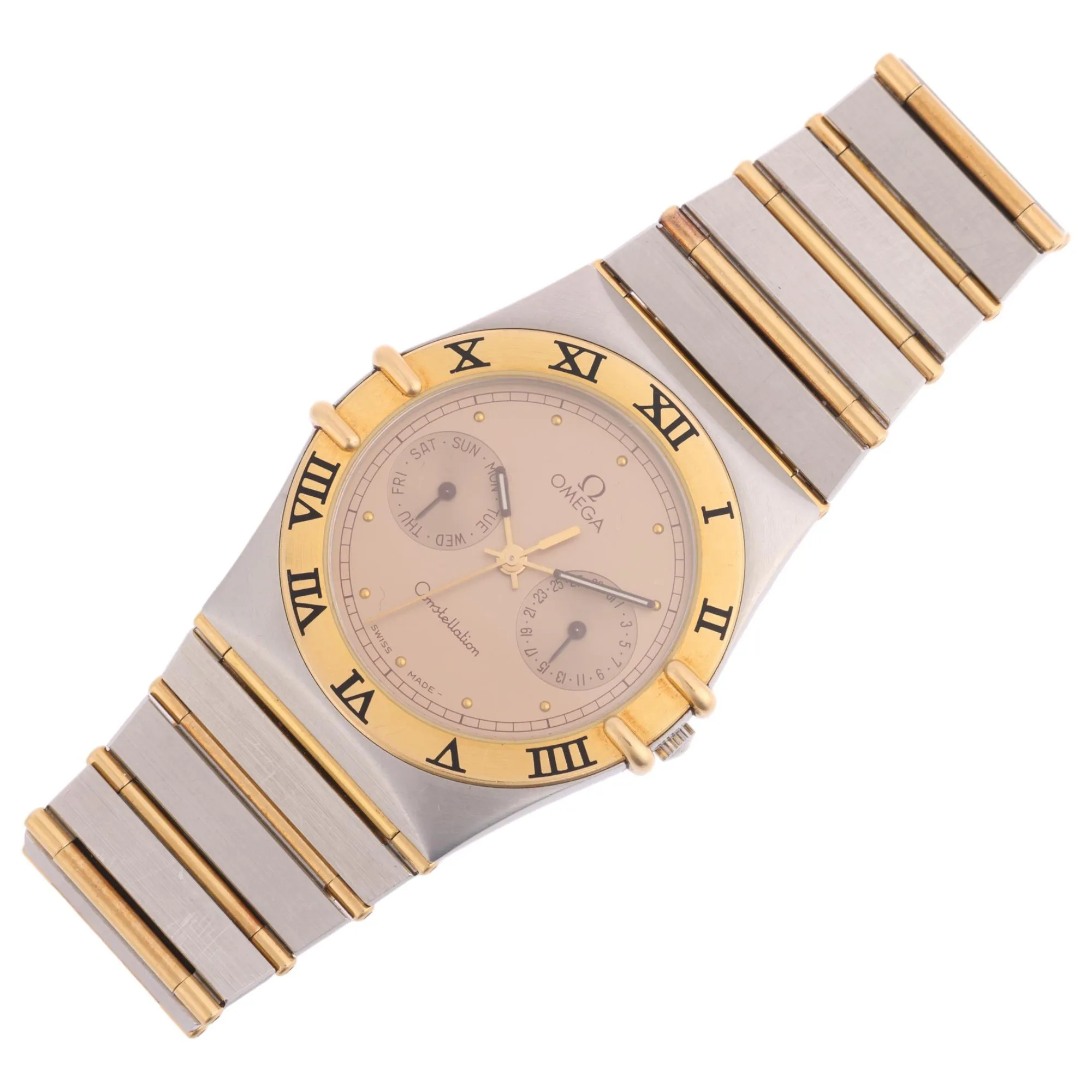Omega Constellation Quartz 396.1070 / 396.1080 34mm Yellow gold and stainless steel Champagne 1