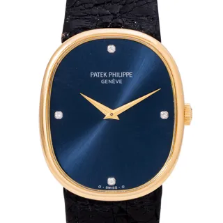 Patek Philippe Golden Ellipse 3848 Yellow gold Dark Blue