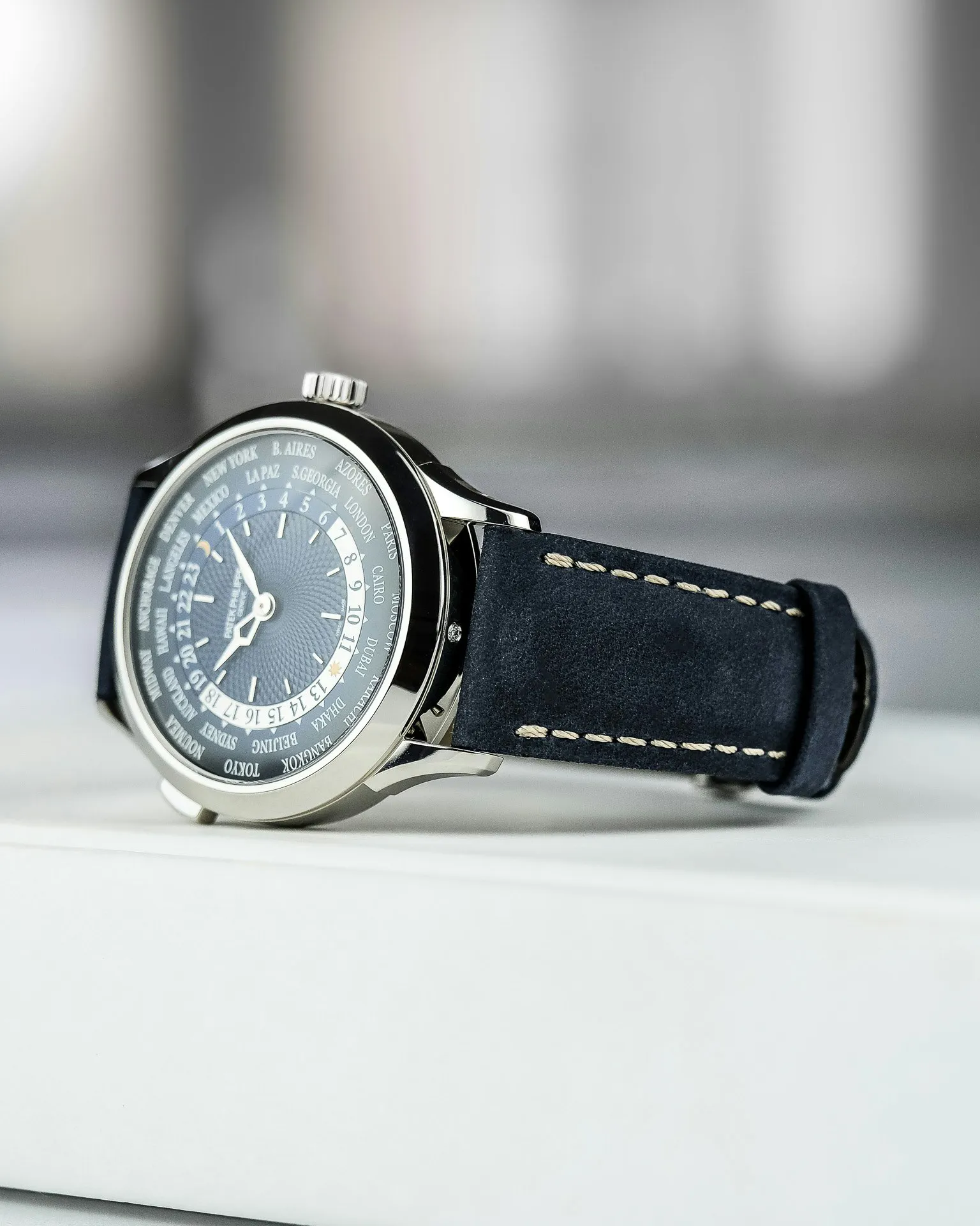 Patek Philippe World Time 5230P 38.5mm Platinum Blue 1