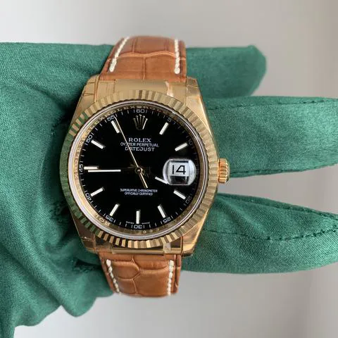 Rolex Datejust 116138 36mm Yellow gold Black 5