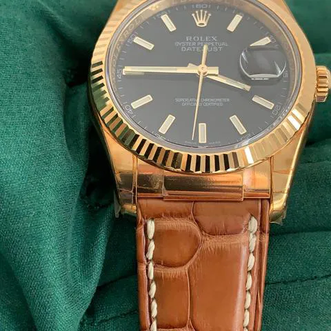 Rolex Datejust 116138 36mm Yellow gold Black 6