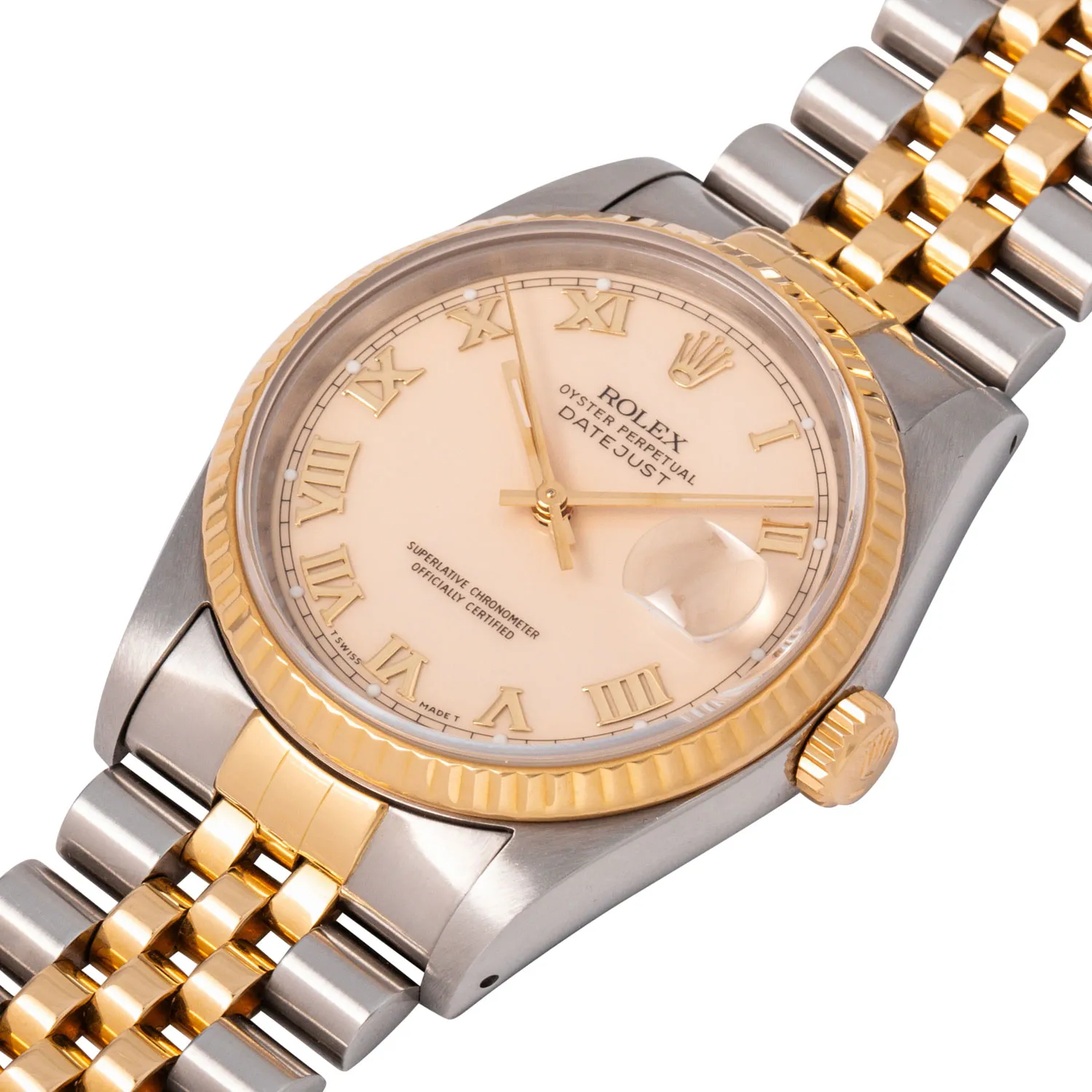 Rolex Datejust 36 16233 36mm Yellow gold and stainless steel Ivory 4