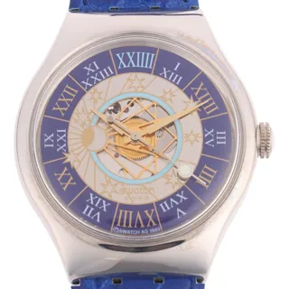 Swatch Tresor Magic SAZ101 Platinum Semi-skeletonized