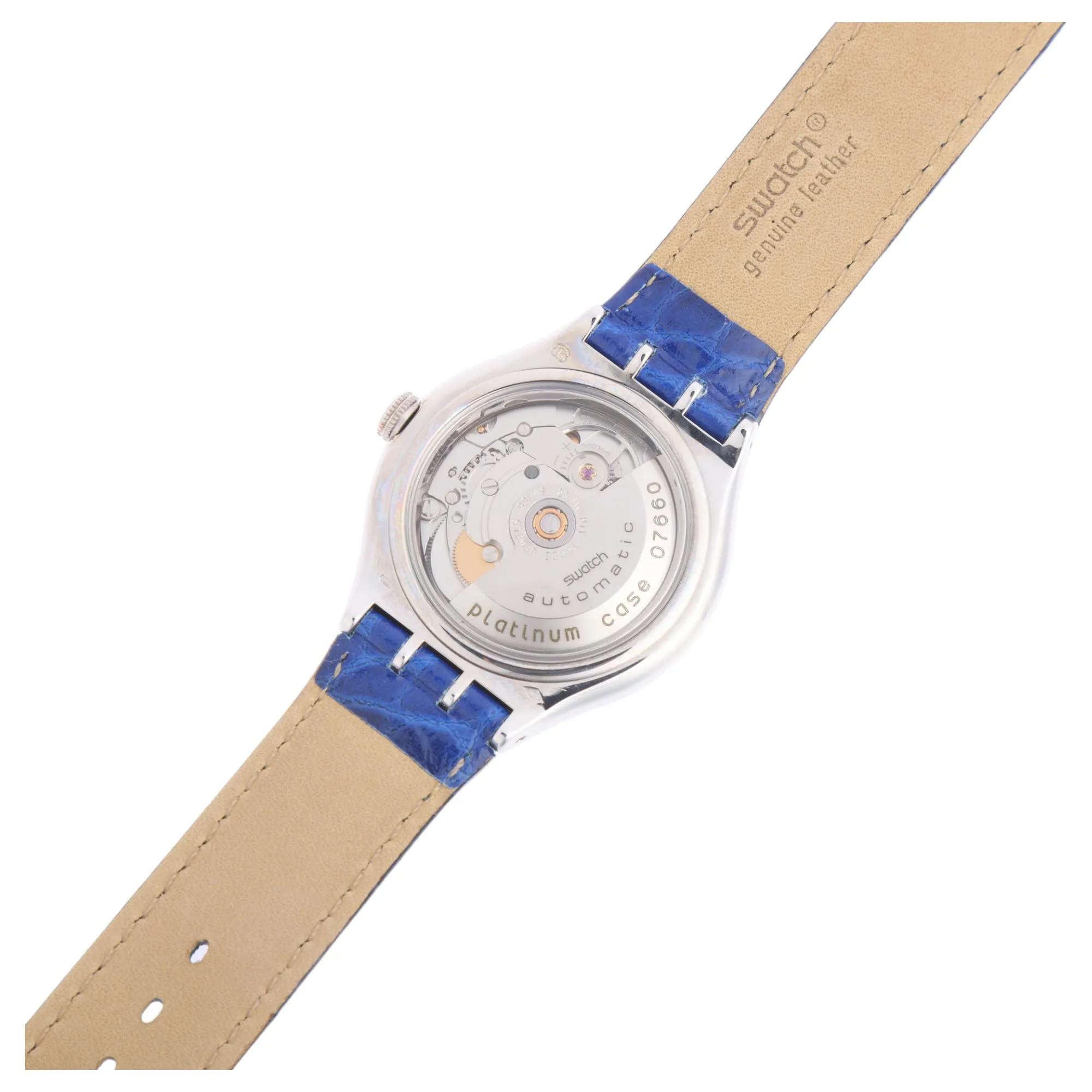 Swatch Tresor Magic SAZ101 36mm Platinum Semi-skeletonised 3