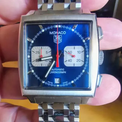 TAG Heuer Monaco CW2113-0 38mm Stainless steel Blue 4