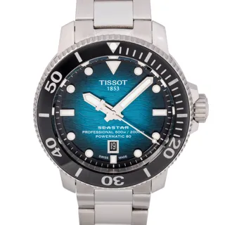 Tissot Seastar T120.607.11.041.00 Stainless steel Black