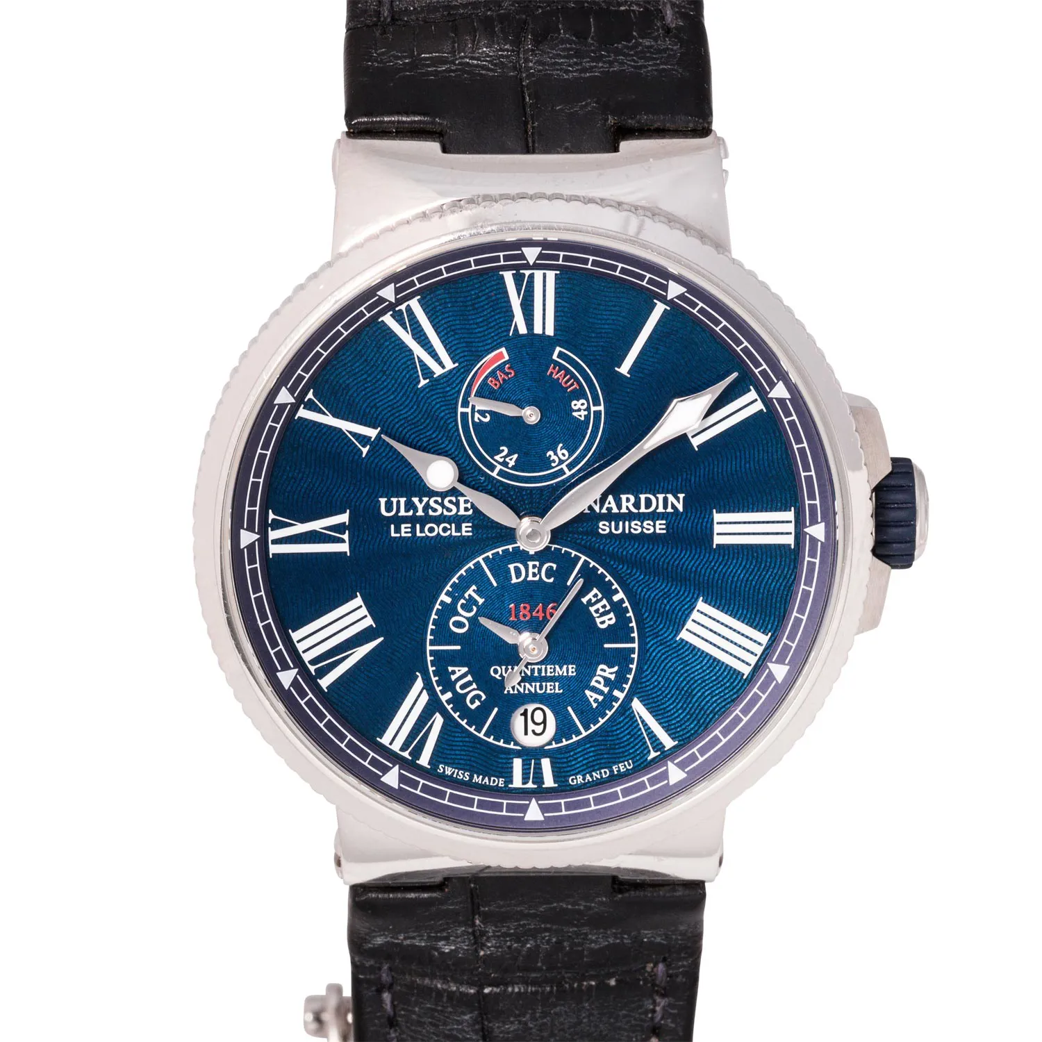 Ulysse Nardin Marine Chronometer 1133-210/E3 43mm Stainless steel Blue