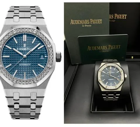 Audemars Piguet Royal Oak 15451ST.ZZ.1256ST.03 37mm Stainless steel Blue