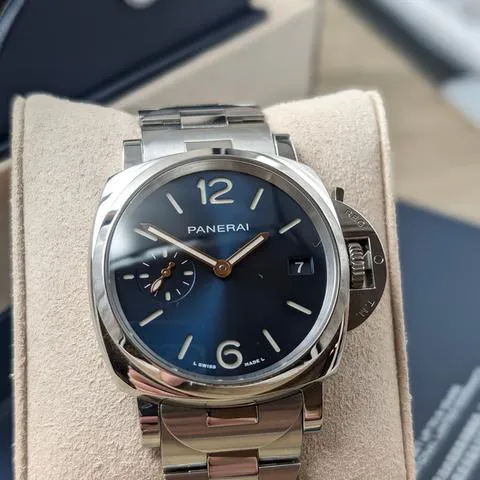 Panerai Luminor Marina PAM 01123 38mm Stainless steel Blue