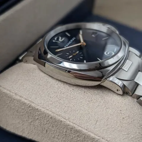 Panerai Luminor Marina PAM 01123 38mm Stainless steel Blue 3