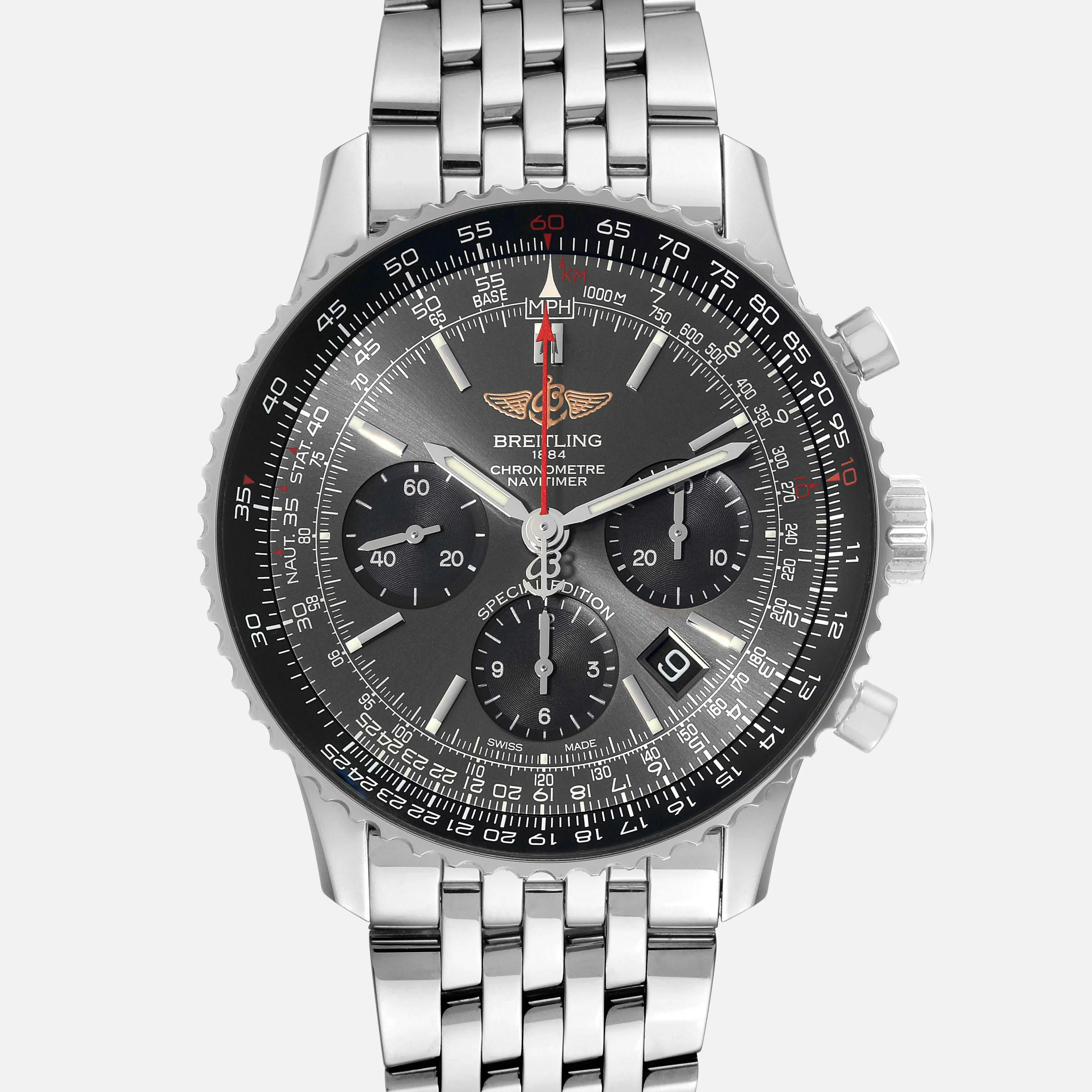 Breitling Navitimer AB0121 43mm Stainless steel Gray