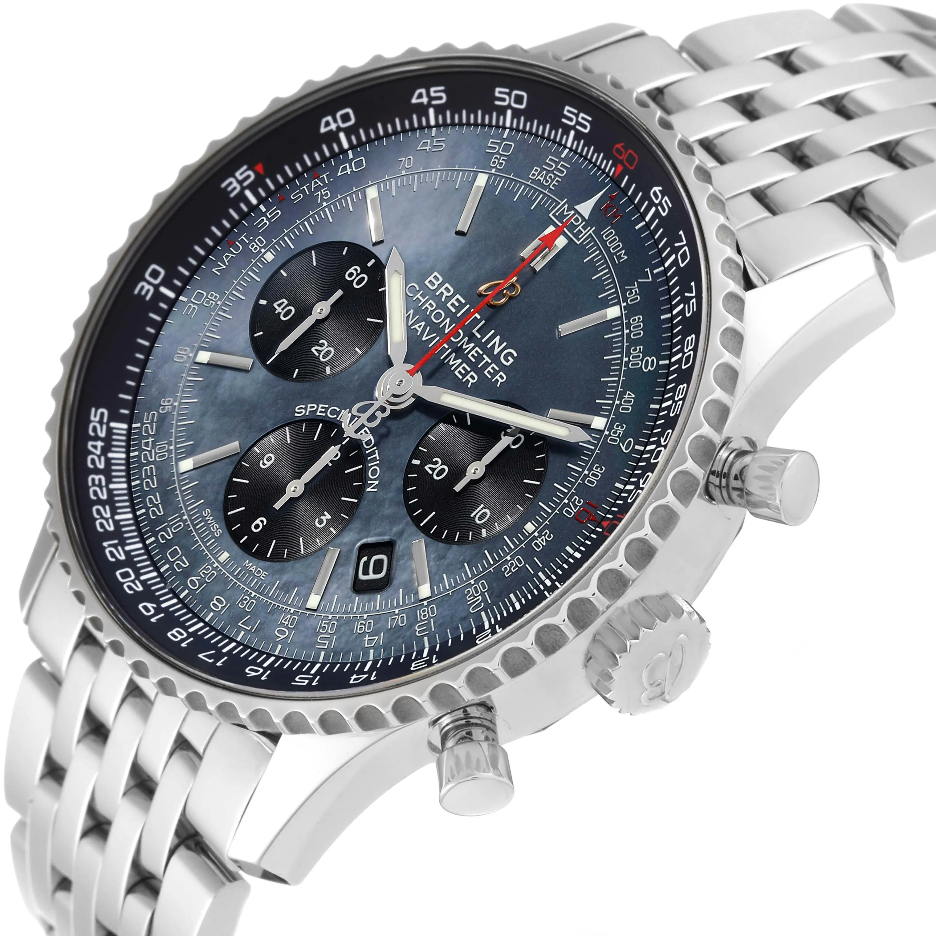 Breitling Navitimer AB0121 43mm Stainless steel Mother-of-pearl 1