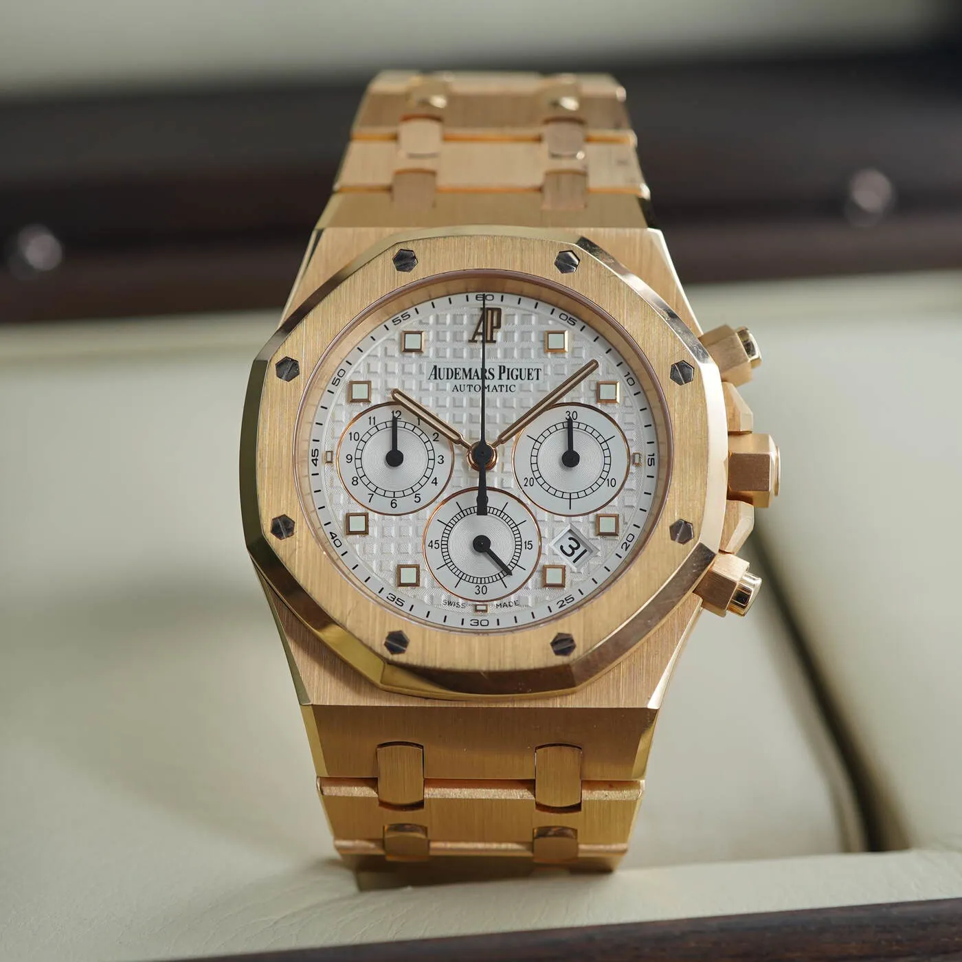 Audemars Piguet Royal Oak 25960OR.OO.1185OR.01 39mm Rose gold Silver 1