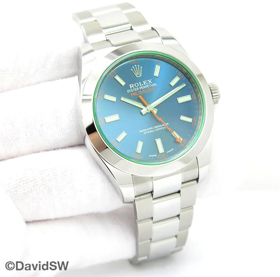 Rolex Milgauss 116400GV 40mm Stainless steel Blue