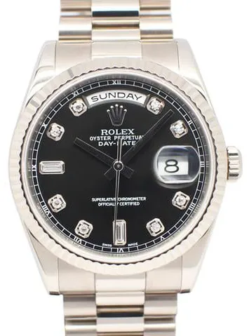 Rolex Day-Date 36 118239A 36mm White gold Black