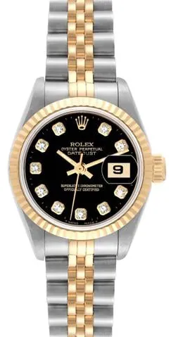 Rolex Datejust 69173G 26mm Stainless steel Black