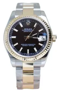 Rolex Datejust 31 178273 31mm Yellow gold and Stainless steel Black