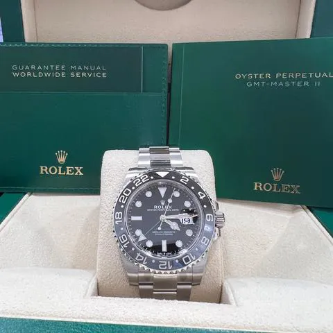 Rolex GMT-Master II 126710GRNR 40mm Stainless steel Black