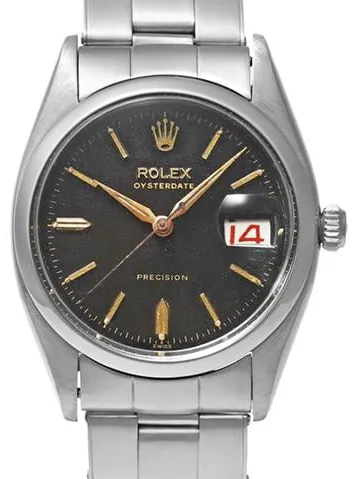 Rolex Oyster Date 6494 34mm Stainless steel Black