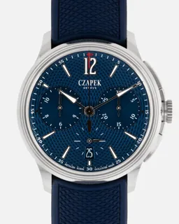 Czapek & Cie Faubourg de Cracovie Chronograph LHeuere Bleu Stainless steel Blue