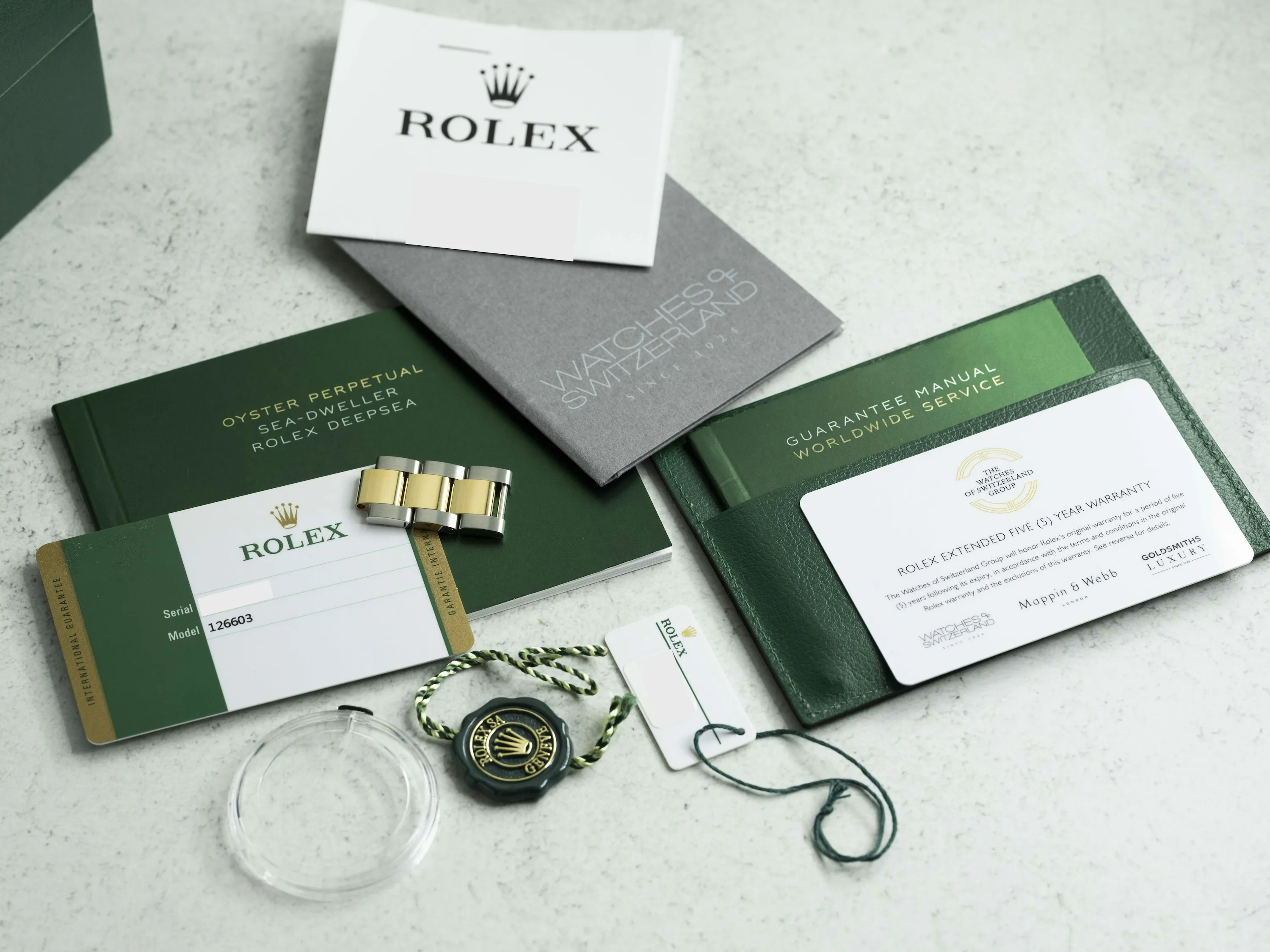 Rolex Sea-Dweller 126603 43mm Yellow gold and Stainless steel Black 14