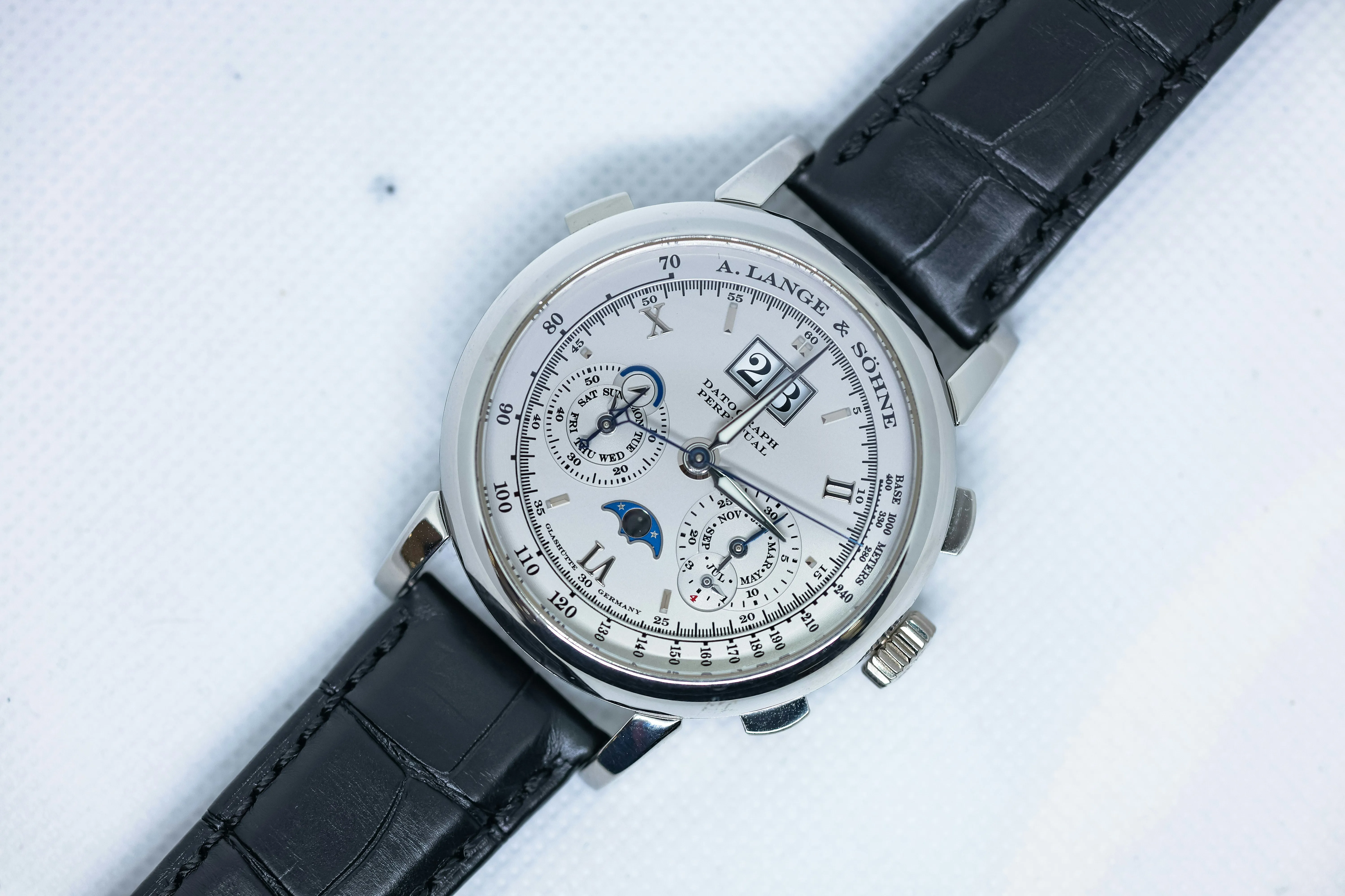 A. Lange & Söhne Datograph 410.025 41mm Platinum Silver