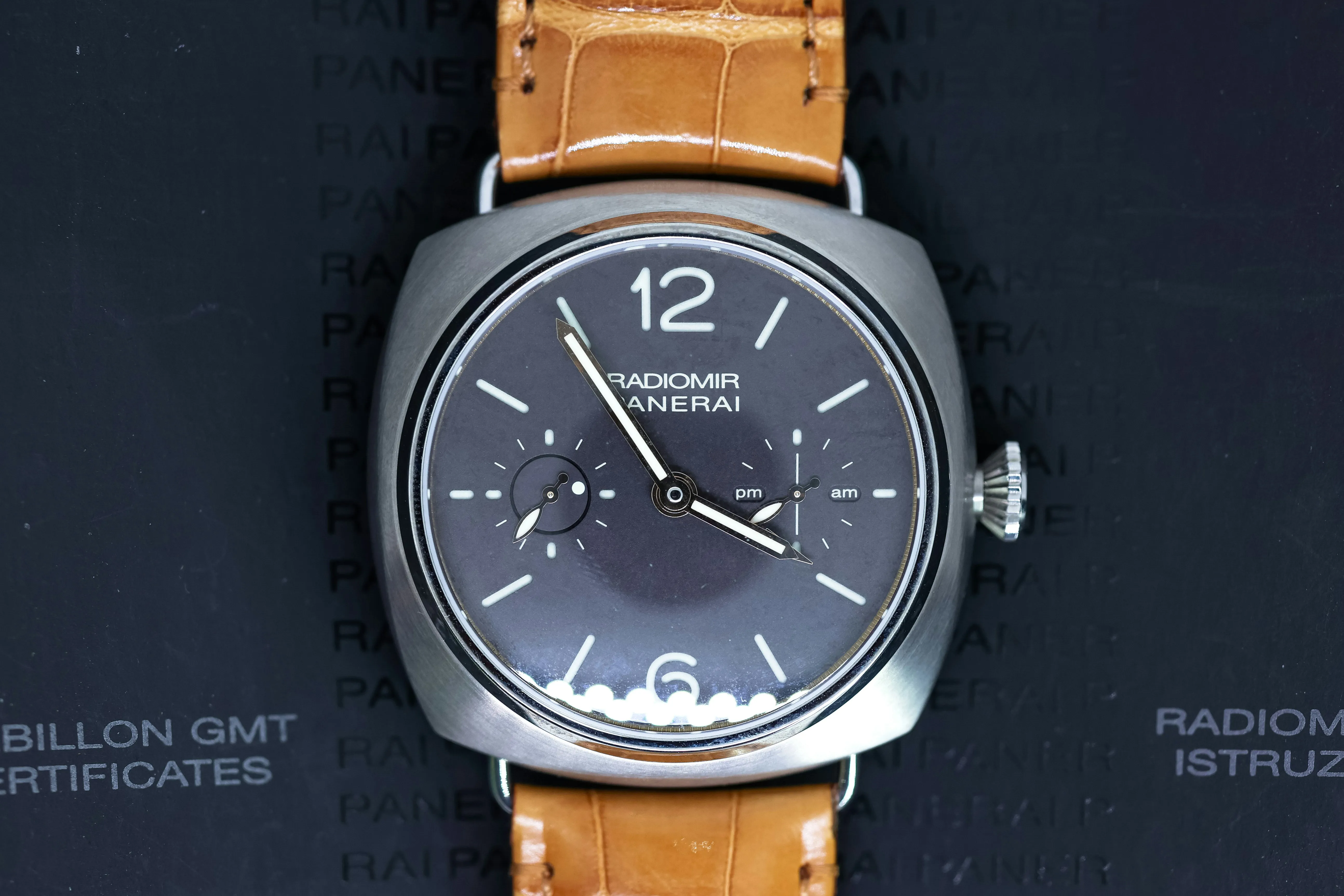 Panerai Radiomir Tourbillon GMT PAM 00315 48mm Titanium Black 3