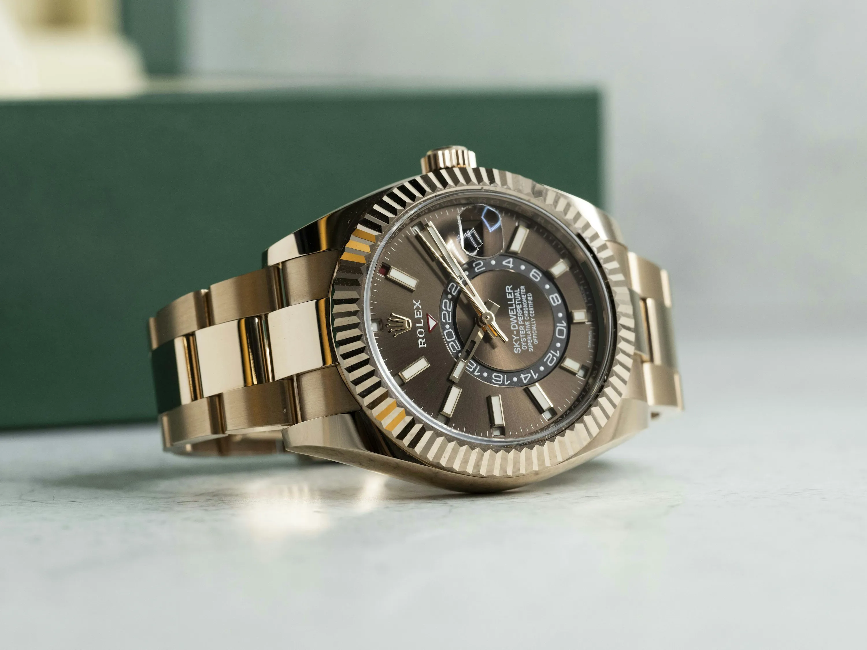 Rolex Sky-Dweller 326935 42mm Rose gold Chocolate