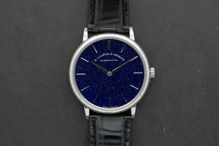 A. Lange & Söhne Saxonia 205.086 White gold Blue