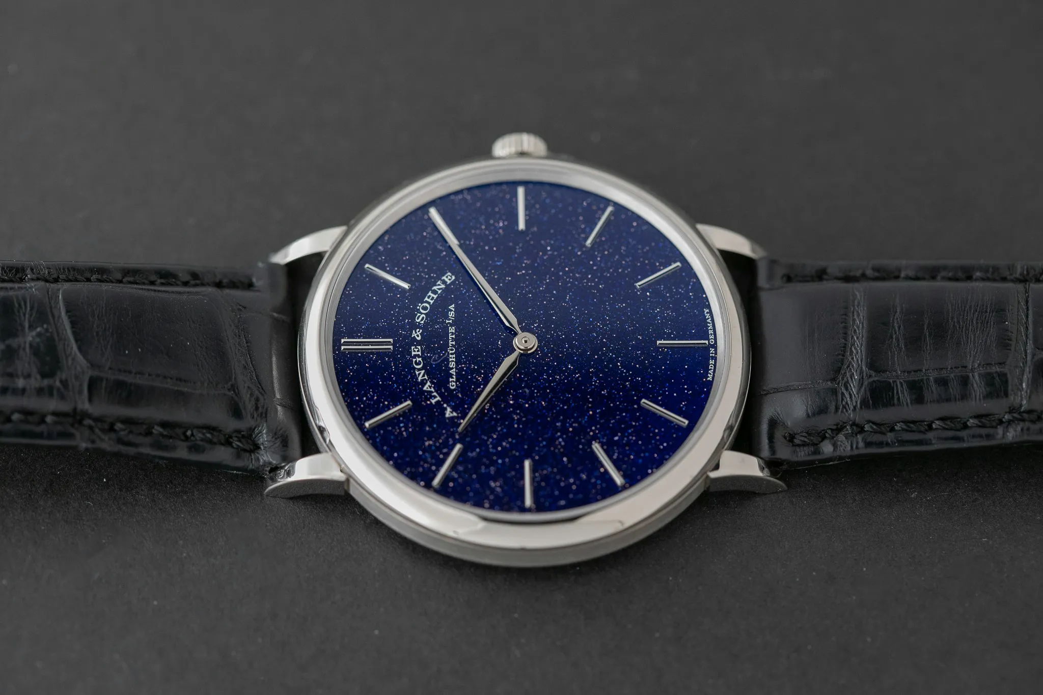 A. Lange & Söhne Saxonia 205.086 39mm White gold Blue 2