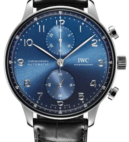 IWC Portuguese Chronograph IW371606 41mm Stainless steel Blue