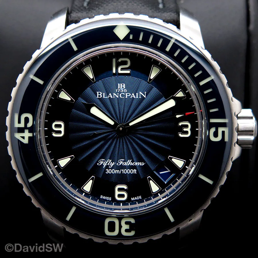 Blancpain Fifty Fathoms 5015d-1140-52b 45mm Stainless steel Blue 2