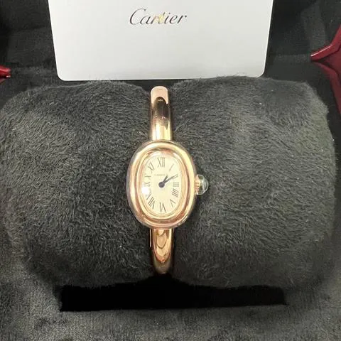 Cartier Baignoire Mini WGBA0020 25.5mm Rose gold Silver