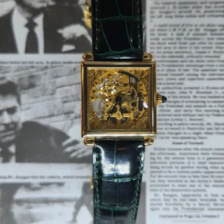 Cartier Tank Obus 2380 C Yellow gold Skeletonized