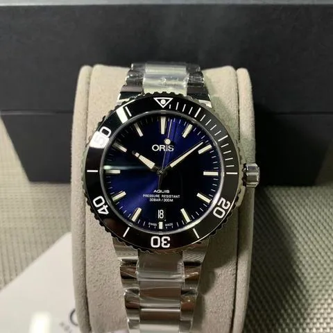 Oris Aquis 01 733 7732 4135-07 8 21 05PEB 39.5mm Stainless steel Blue