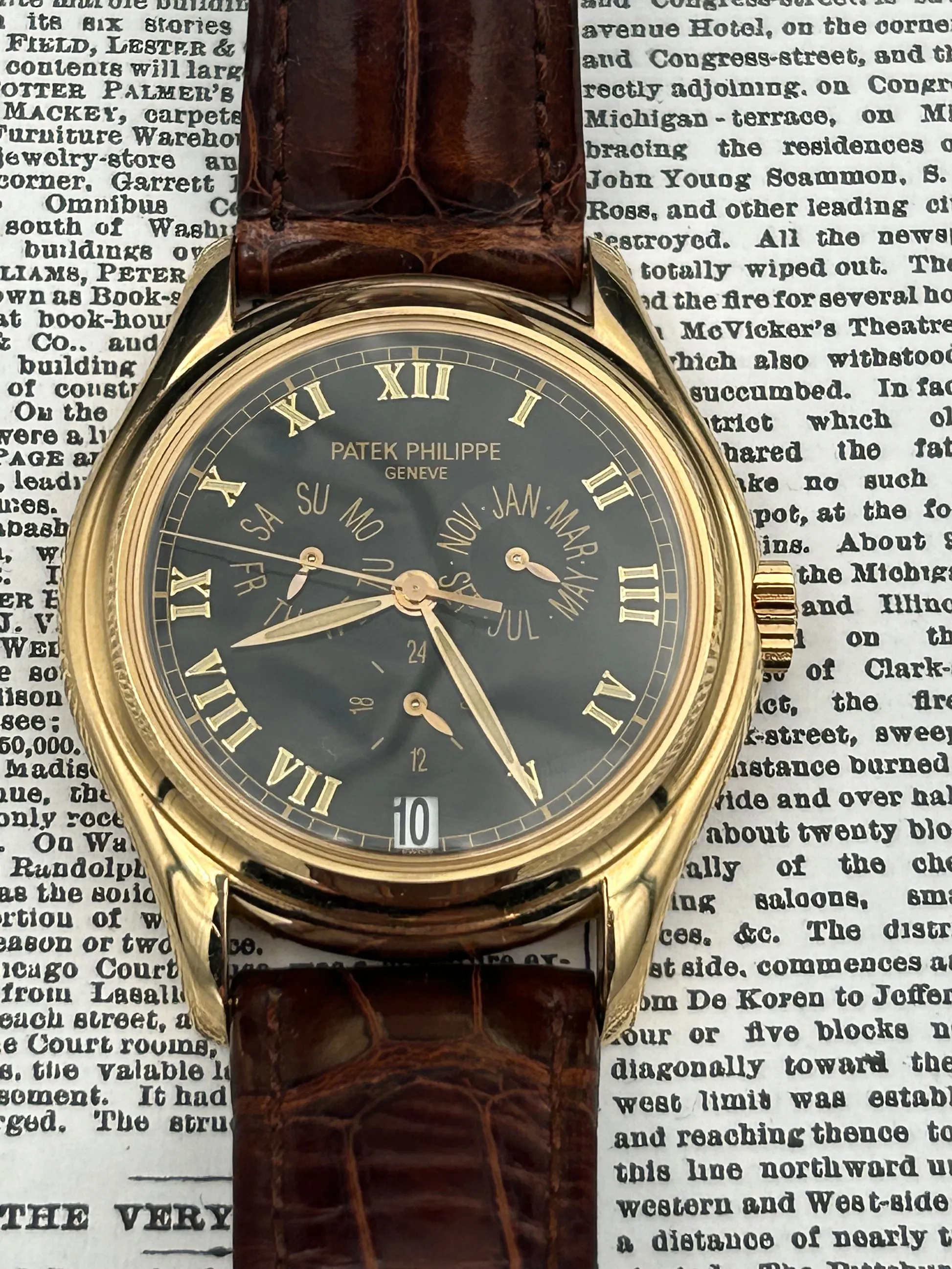 Patek Philippe Annual Calendar 5035R Rose gold Black