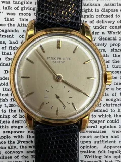 Patek Philippe Calatrava 2484 Yellow gold Silver