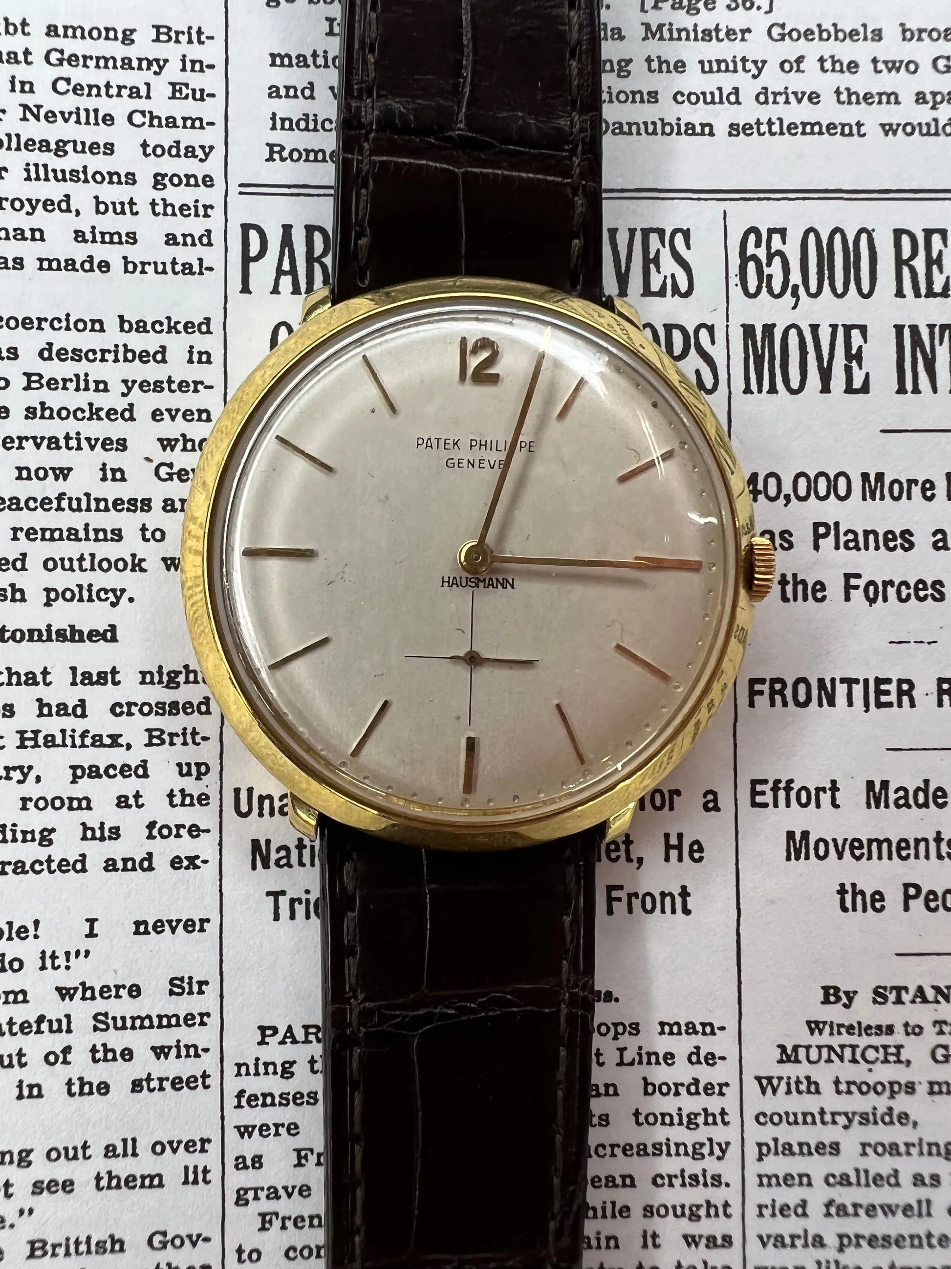 Patek Philippe Calatrava 2582 35.5mm Yellow gold Silver