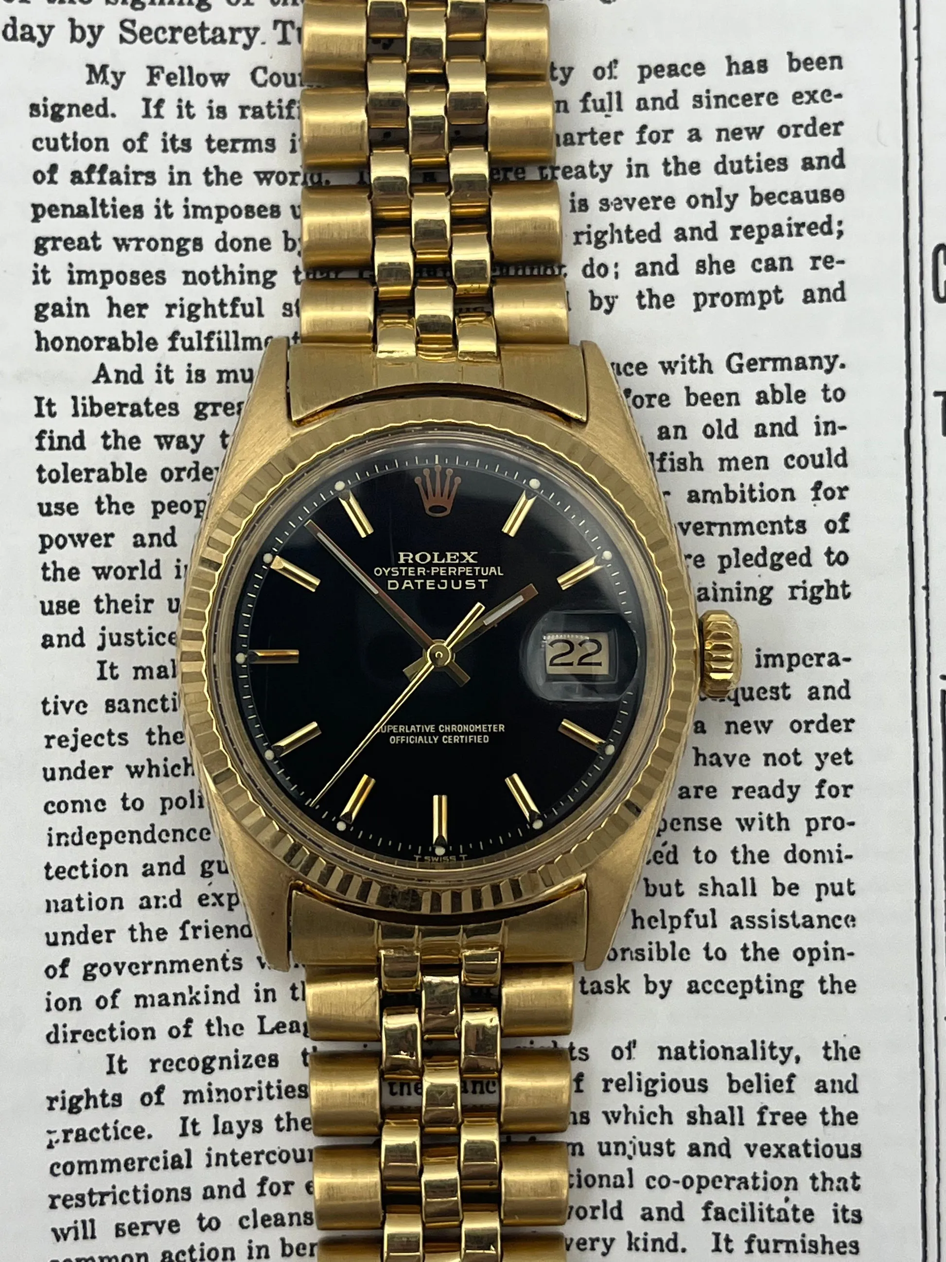 Rolex Datejust 1601 Black