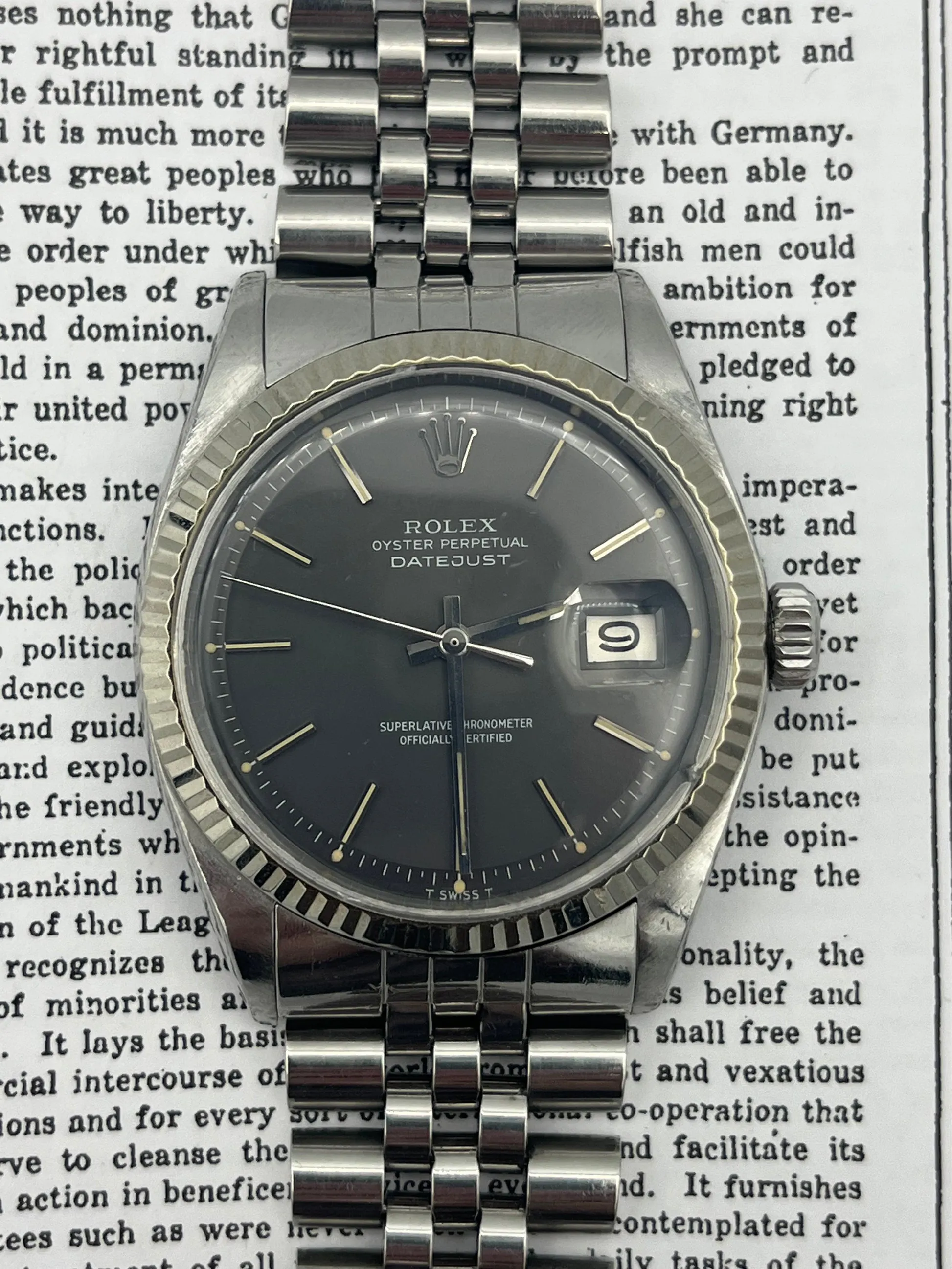 Rolex Datejust 1601 Stainless steel Gray