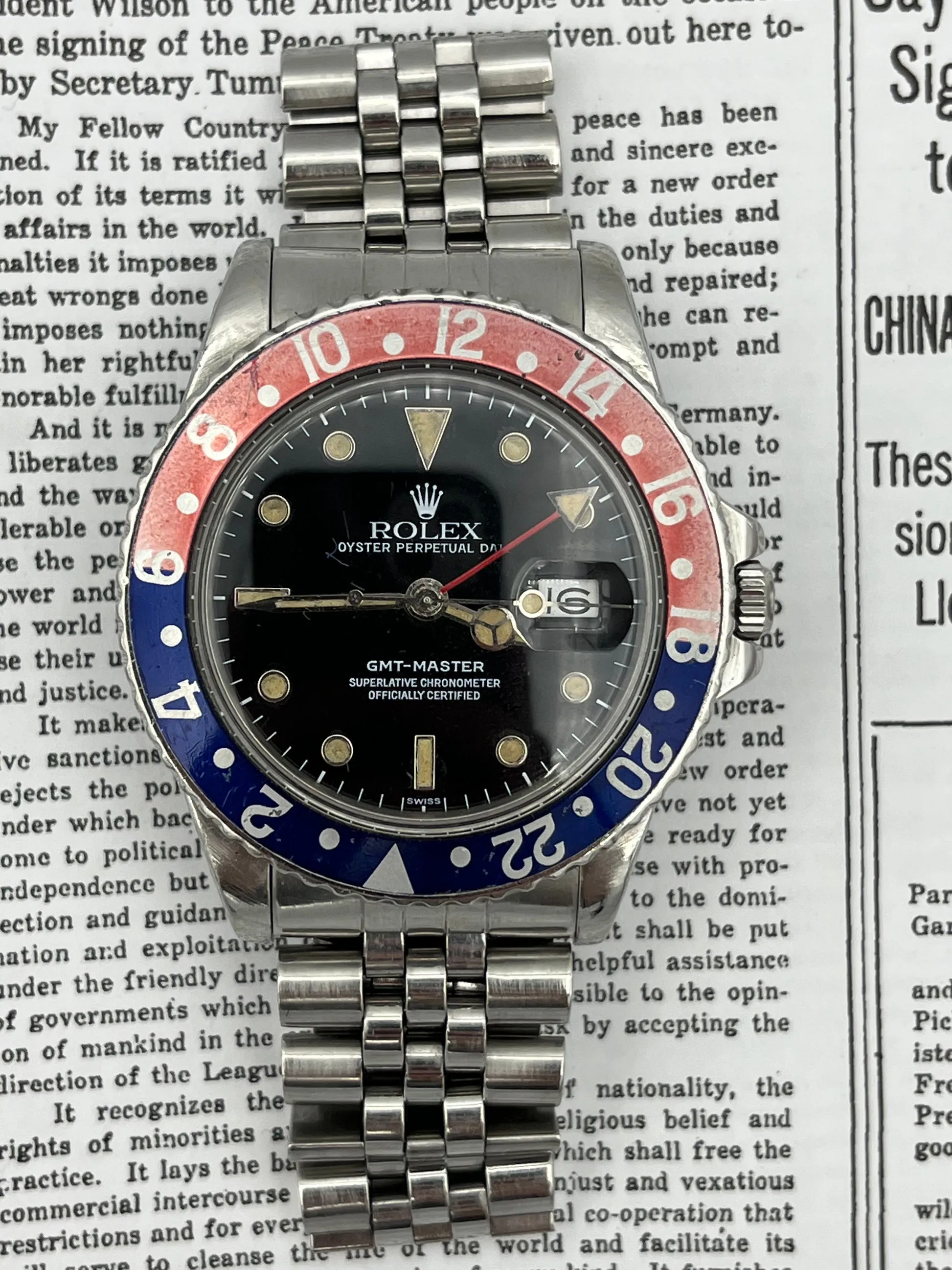 Rolex GMT-Master 16750 Stainless steel Black