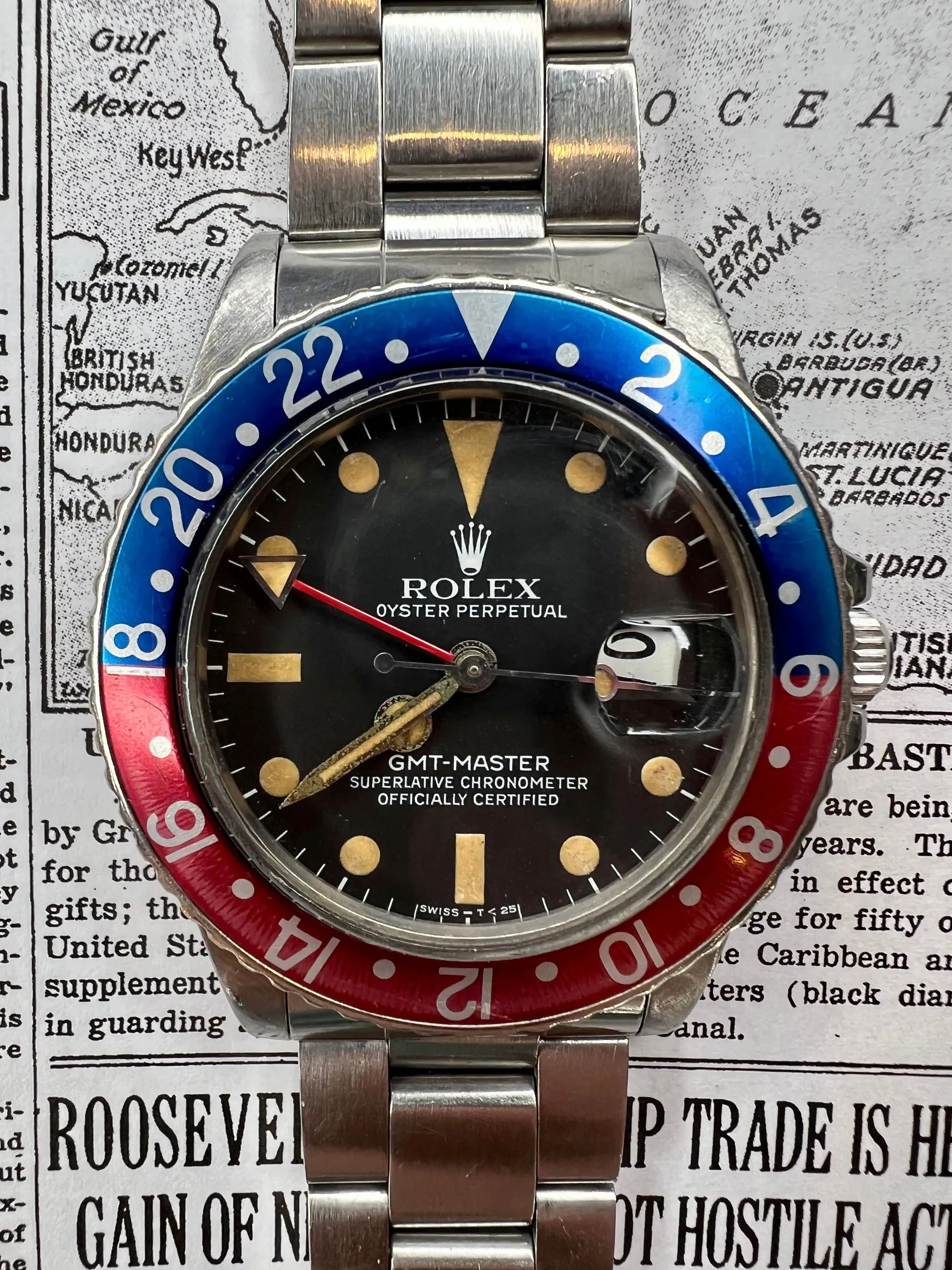 Rolex GMT-Master 16750 40mm Stainless steel Black