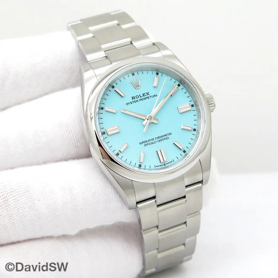 Rolex Oyster Perpetual 36 126000 36mm Stainless steel Turquoise