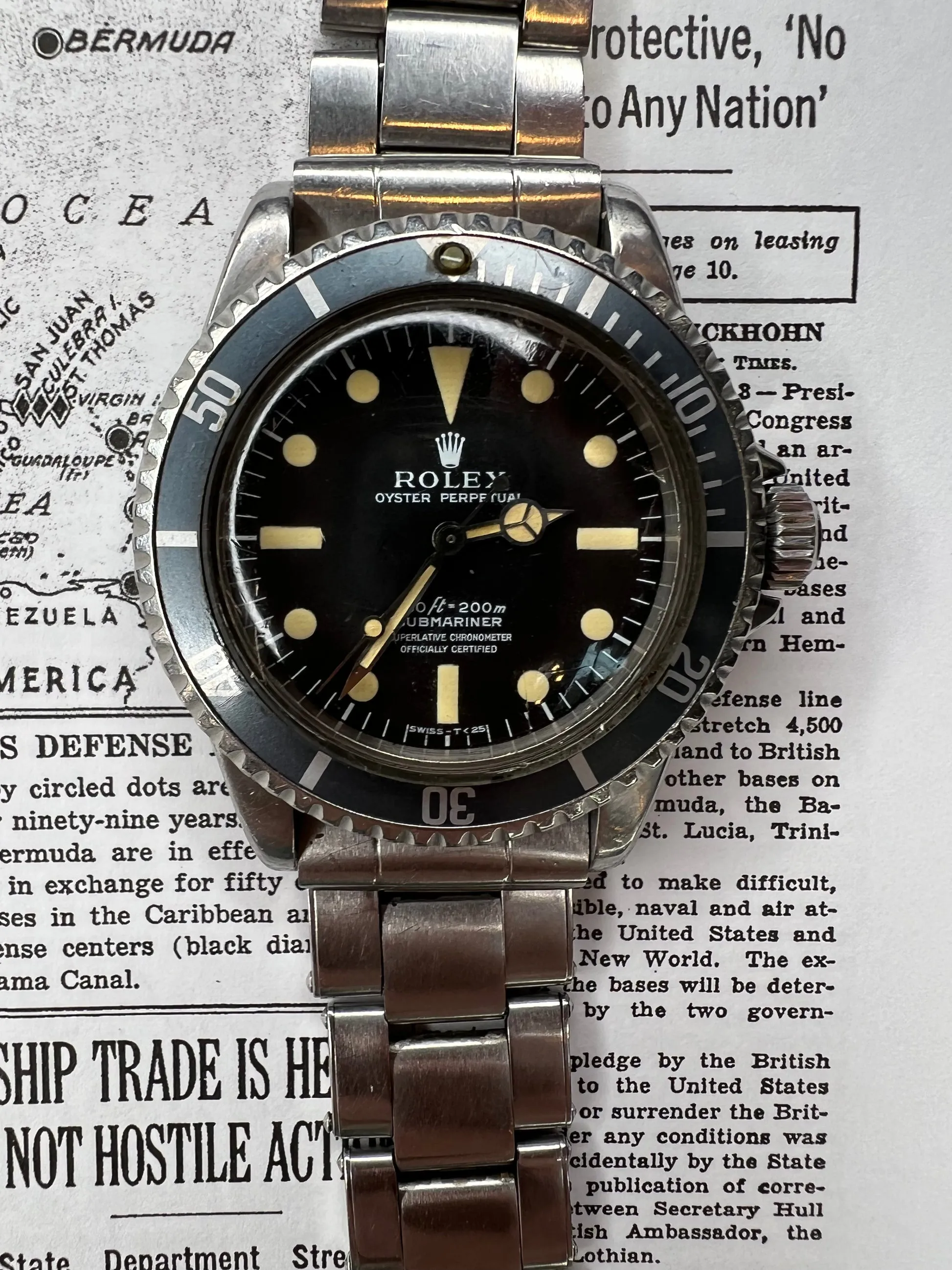 Rolex Submariner 5512 40mm Steel Black