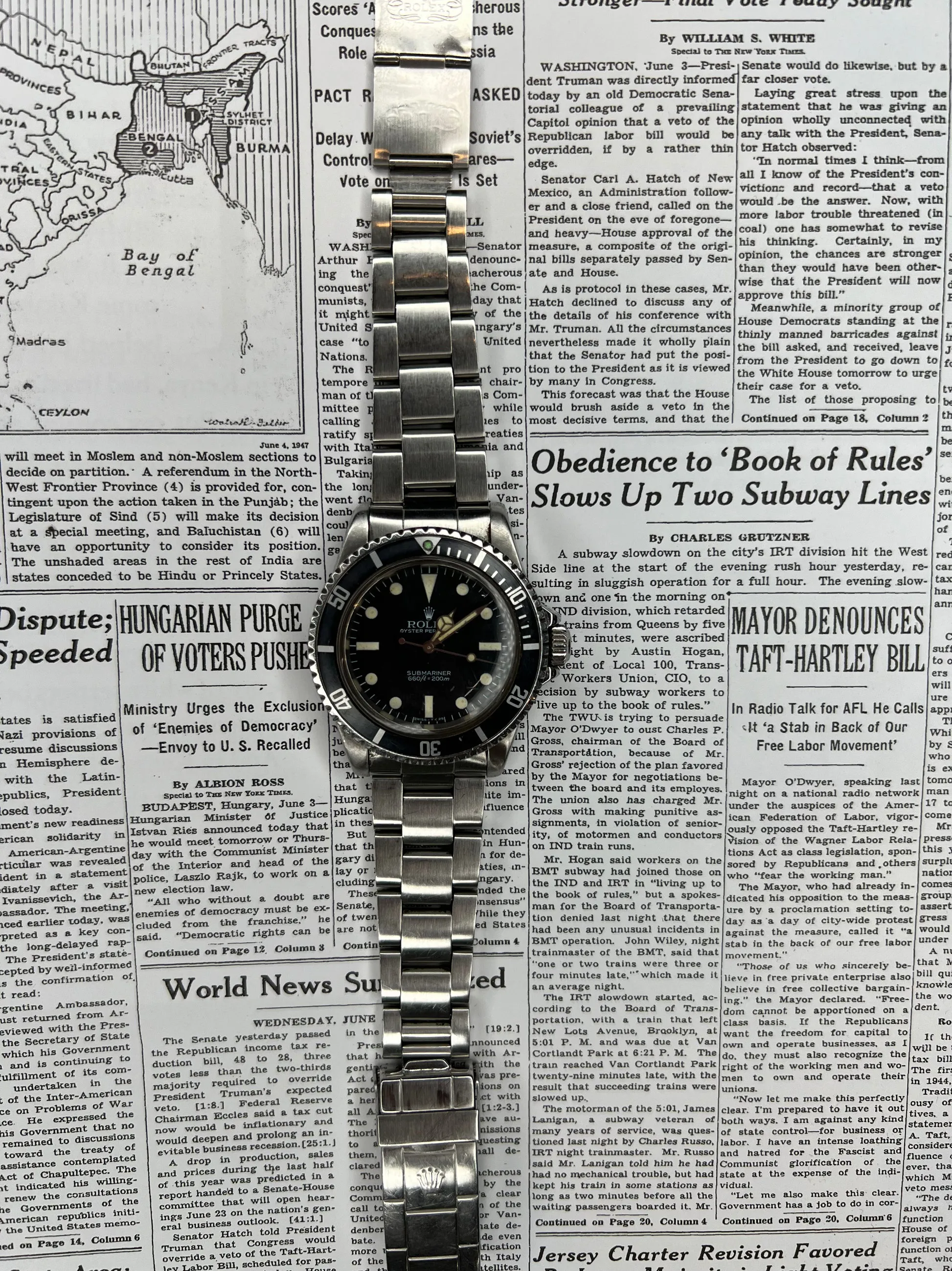 Rolex Submariner 5513 40mm Stainless steel Black 3